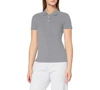 CliQue Damen Regular Fit Poloshirt,Grau (Grau), meliert, 40 EU (Herstellergröße:Large)