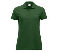 CliQue Damen Regular Fit Poloshirt,Green (Bottle Green), 40 EU (Herstellergröße:Large)