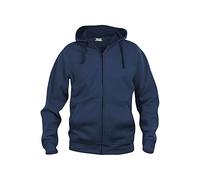 CliQue Herren Basic Full Zip Hoody Kapuzenpullover, Blickdicht, Blau (Dark Navy), 5XL