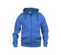 CliQue Herren Basic Full Zip Hoody Kapuzenpullover, Blickdicht, Blau (Königsblau), L