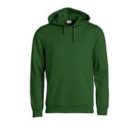 CliQue Herren Basic Kapuzenpullover, Grün (Flasche), 36-41