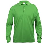 Clique, Herren Poloshirt, langärmelig S bis 5 XL, Grau Gr. XL, Verde Acido