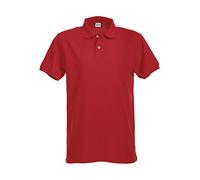 CliQue Herren Premium Polo Shirt Poloshirt, Rot (Red 35), L