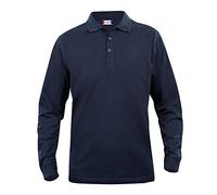 Clique Poloshirt Classic Lincoln 580 Langarm Regular Fit Dunkelblau Herren 4XL