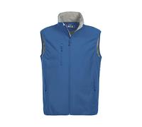 CliQue Herren Softshell Weste Weste Outdoor Gr. L, Blau (Königsblau)