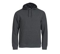 Clique Kapuzensweat Classic Hoody Herren NEU, Wähle Deine Größe:L, Wähle Deine Farbe:anthrazit meliert