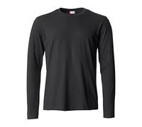 CLIQUE Basic Langarmshirt Herren 99 - schwarz 3XL