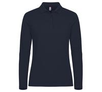 Clique Manhattan L/S Women - Damen-Langarm-Poloshirt - Navy / S