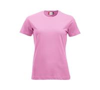 Clique - New Classic-T Damen T-Shirt Halbarm T-Shirt aus Baumwolljersey Frühling Sommer in verschiedenen Farben und Größen (Brilliant Pink XS), Rosa