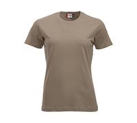 Clique - New Classic-T Damen T-Shirt Halbarm T-Shirt aus Baumwolljersey Frühling Sommer in verschiedenen Farben und Größen (Coffee Latte XS), Kaffee Milch