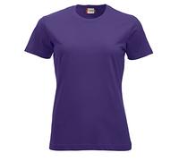 CLIQUE - T-Shirt Halbarm New Classic-T Damen Baumwolle Jersey Frühling Sommer in verschiedenen Farben und Größen erhältlich, violett, XX-Large