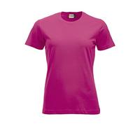 CLIQUE - T-Shirt Halbarm New Classic-T Damen Baumwolle Jersey Frühling Sommer in verschiedenen Farben und Größen erhältlich, Himbeere, XX-Large