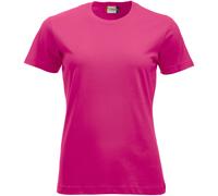 Clique New Classic T-Shirt 300 Damen – Halbarm aus Baumwolljersey – Pink L