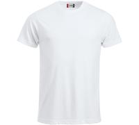 Clique Klassisches Herren-T-Shirt, weiß, XS