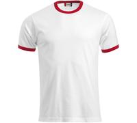 CLIQUE Nome T-Shirt 0035 - weiß/rot XXL