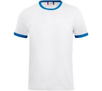 CLIQUE Nome T-Shirt 0055 - weiß/royalblau XS
