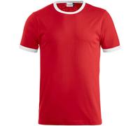 CLIQUE Nome T-Shirt 3500 - rot/weiss XL