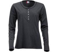 CLIQUE Orlando Langarmshirt Damen 955 - anthrazit meliert M