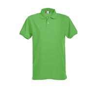 CLIQUE - Polo-Stretch-Piqué-Poloshirt für Herren, aus Baumwolle, Knopfverschluss, Ärmelabschluss mit Rippstrick, Seitenschlitze mit Verstärkungskreuz, rot, 56