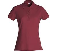 Clique Poloshirt Basic Polo Damen NEU, Wähle Deine Größe:L, Wähle Deine Farbe:Bordeaux
