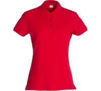 Clique Poloshirt Basic Polo Damen NEU, Wähle Deine Größe:XL, Wähle Deine Farbe:rot
