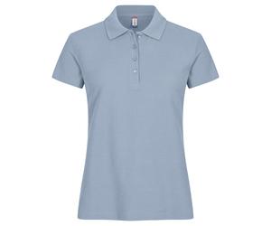 Clique Poloshirt Damen Mist Blue