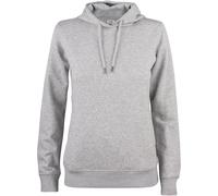 CLIQUE Premium Bio-Baumwoll Hoodie Damen 95 - grau meliert XL