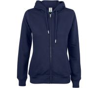 CLIQUE Premium Bio-Baumwoll Kapuzenjacke Damen 580 - dunkelblau XS