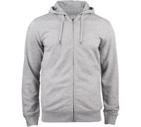 CLIQUE Premium Bio-Baumwoll Kapuzenjacke Herren 95 - grau meliert XXL
