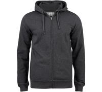 CLIQUE Premium Bio-Baumwoll Kapuzenjacke Herren 955 - anthrazit meliert 3XL