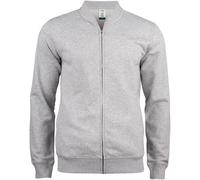 CLIQUE Premium Bio-Baumwoll Sweatjacke Herren 95 - grau meliert XXL