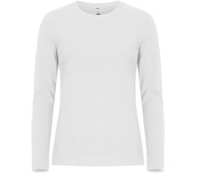 CLIQUE Premium Fashion Langarmshirt Damen 00 - weiß S