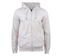 Clique Premium OC Hoody Full Zip - Herren Bio-Zip-Hoodie - Nature Melange / S