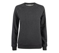 Clique Premium OC Roundneck Women - Damen Bio-Baumwoll-Sweatshirt - Anthracite Melange / S