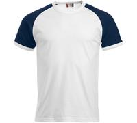 CLIQUE Raglan T-Shirt 0058 - weiß/navy XS