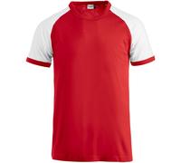 CLIQUE Raglan T-Shirt 3500 - rot/weiß M