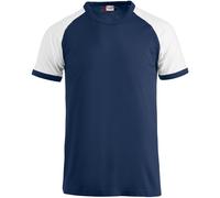 Clique Raglan-T-Shirt 5800 – navy/weiß – Baumwolle – Unisex – XXL