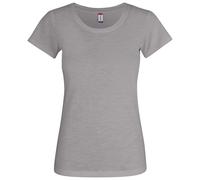 Clique Slub-T Women - Damen-T-Shirt aus Baumwolle - Grey / S
