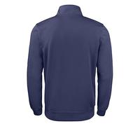 CLIQUE - Sweatshirt mit halbem Reißverschluss Herren Damen Unisex Basic Active Half Zip Polyester Waschfest Trekking Wandern Reise Freizeit, dunkelblau, L