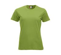 CLIQUE - T-Shirt Halbarm New Classic-T Damen Baumwolle Jersey Frühling Sommer in verschiedenen Farben und Größen erhältlich, hellgrün, Small