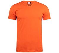 CLIQUE Basic V-Neck T-Shirt Herren 18 - blutorange M