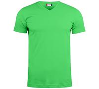 CLIQUE Basic V-Neck T-Shirt Herren 605 - apfelgrün XXL