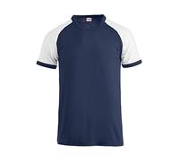 CLIQUE Raglan T-Shirt 5800 - navy/weiss L