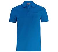 Clique Unisex Basic Polo W. Pocket Polohemd Not Applicable, Königlich, M