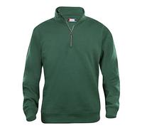 CLIQUE Unisex Erwachsene Basic Half Zip Sweatshirt, flaschengrün, XXX-Large