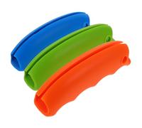 CLISPEED 3 Stück Silikon Tragegriff Für Einkaufstaschen Weicher Kunststoffgriff Mit Schlüsselloch Tragbarer Taschenhalter Für Supermarkt Und Gemüsemarkt Handschonend Und Komfortabel