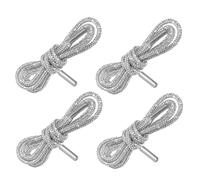 CLISPEED 4 Stück Strass Schnürsenkel Glitzernde Verstellbare Kristallglitter Schnürsenkel für Schuhe Kleidung Taschen und Sweatpants Langlebige Funkelnde Ersatz schuhschnüre