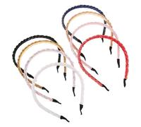 CLISPEED 8 Stück Eleganter Geflochtener Haarreif mit Perlenbesatz aus Eisen für Damen und Mädchen Komfortabler Sitz Vielseitig Einsetzbar bei Formellen Anlässen und Besonderen Gelegenheiten