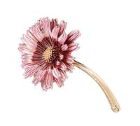 CLISPEED Anstecknadel Blumenbrosche modische Gänseblümchen in Rosa aus Legierung Wiederverwendbar und Sicher für Damenkleidung und Schals