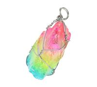 CLISPEED Baum Des Lebens Anhänger Mit Drahtumwicklung Naturstein Halskette Mit Mondstein Kristallstein Schmuck Lebensbaum Motiv Für Damen Kette